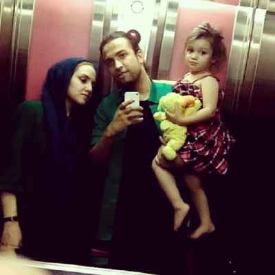 عکسی از بنیامین بهادری و همسرش نسیم حشمتی با دخترشون بارانا | WwW.BestBaz.IR