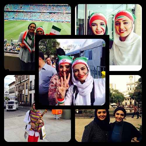 آخرین عکسهای نرگس محمدی و لیندا کیانی در جام جهانی 2014 | WwW.BestBaz.IR